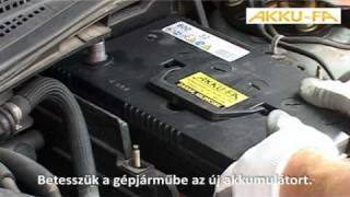 Akkumulátor csere