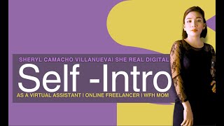 My Self Intro As a Virtual Assistant | Online Freelancer