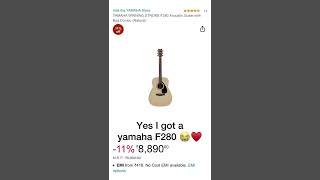 Unboxing my new guitar │Yamaha f280 │birthday gift