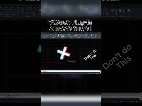 YQArch Plugin Tutorial - AutoCAD Tutorial #autocad #architexture #yqarch #foryou