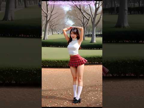 Stretching in the park (short 3) #aibeauty #stretchingexercises #aiartmodellookbook