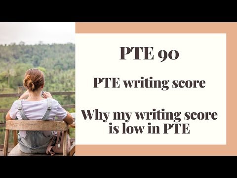 PTE writing score