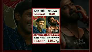 12th Fail vs Salaar movie comparison box official movie collection #shorts #12thfail #salaar #film