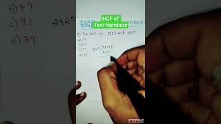 Aptitude Day 6/50 : HCF of two numbers #aptitude #sscreasoning #maths #reasoning #rrb #ssc #viral