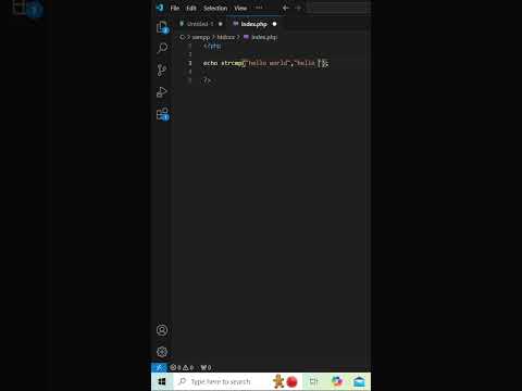 strcmp() function in php #shorts #coding #php #development