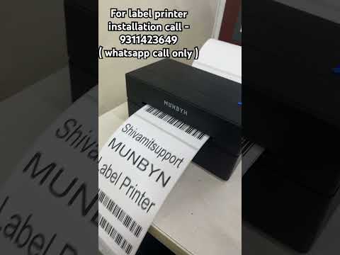 How to Print with MUNBYN Label Printer | Easy Setup & Tips" #trending #munbyn