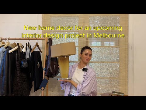 New home decor pieces for an upcoming interior design project in Melbourne