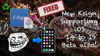 App installer for iOS devices with new Ksign + new certificate. (IOS 14 to 19 )supported!! #viral