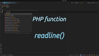 How can readline() simplify user input in PHP? Master #php readline() Function - Input Made Easy!