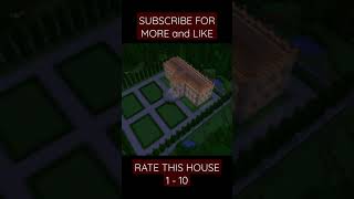 Jungle House Minecraft || Mansion In A Jungle || #shorts || #minecraftbedrock || #minecraftpc