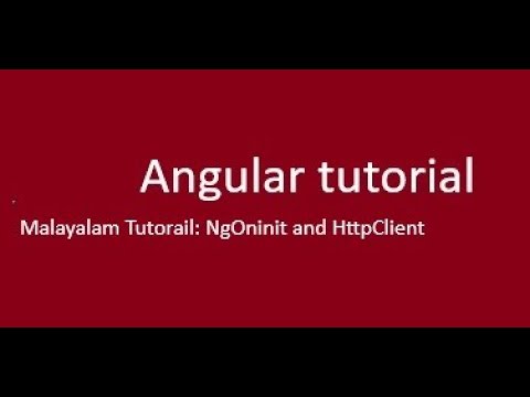 AngularBasics part2  in Malayalam: NgOninit and Http client