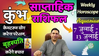 कुम्भ राशि | 7 july – 13 july  | saptahik rashifal | Kumbh rashi by astroguru Nikhil | Aquarius 2025
