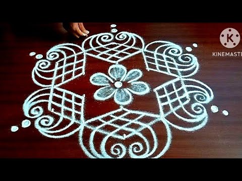 Thai poosam special padikolam #viralvideo #rangoli #pullikolamdesign 5x3 dots