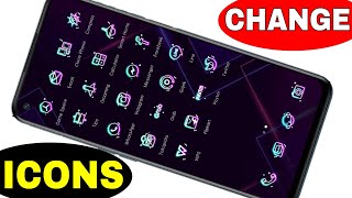 How to change Android Apps icon design || mobile screen icon change kaise kare Without Apps