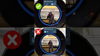 ADS FOV Curve Setting ON vs OFF in COD MOBILE #shorts #trending #codm