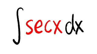 integral of sec(x)
