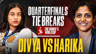 Divya Deshmukh vs D. Harika | FIDE Women's World Cup 2025 Quarter Finals Tiebreak