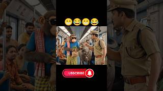 Lallu metro mai Bhains Laya🤪~|#aivideo #viralai #aivideo #shorts