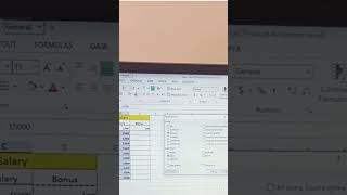 salary bonus add in excel # interview excel tricks #computer short video