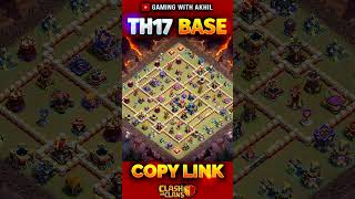 Best TOWN HALL 17 Base Design✨ #coc #clashofclans