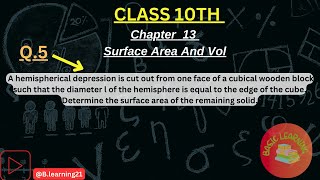 Class 10th Surface Area And Volume#maths #class10th @B.learning21 1#surfaceareasandvolumesclass10