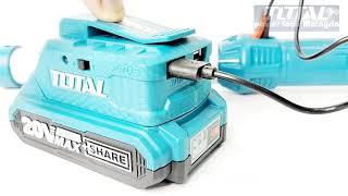 TOTAL Rechargeable Lithium Polymer Battery Work Lamp 可充电工作灯 - TWLI35261@TOTALToolsPremiumStore