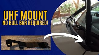 How to mount a UHF antenna without a bull bar! Mitsubishi MR triton L200