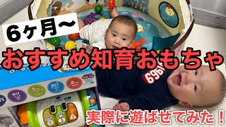 知育も楽しく！生後6ヶ月から遊べるおもちゃレビュー【360°知育ベビードーム&バイリンガル2in1転がしてたたいてベビードラム】