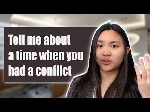 "Tell me About a Conflict or Disagreement" Job Interview Question under 5 minutes