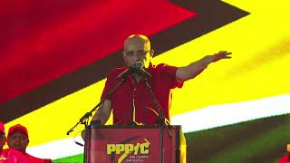 Presentation by Gen. Secretary Bharrat Jagdeo at PPP/C 2025 Elections Campaign Rally at Anna Regina.