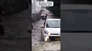 bhumkar chouk hinjwadi pune #mumbaipunehighway #bhumkarchauk #hinjwadi #viral #floodvideo