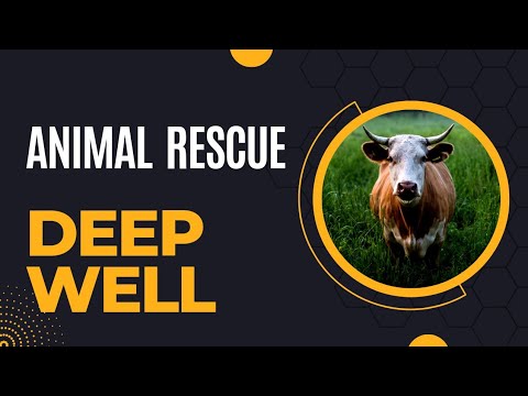 How to save animal from main holes or Drowning or deep well by Rescue 1122