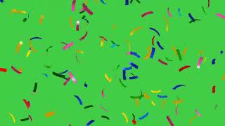 Confetti  Effect on YouTube Green Screen | Free To Download |