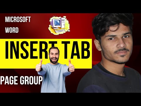 Microsoft Word Insert Tab Page Group   Microsft Office Course  #twitter #microsoft