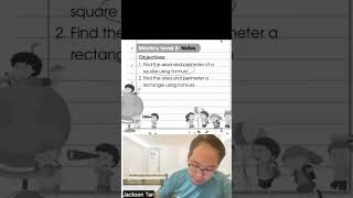 P3 Math Lesson - Area and Perimeter