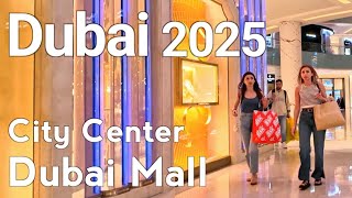 Dubai Mall 2025 [4K] City Center, Downtown Dubai Walking Tour 🇦🇪