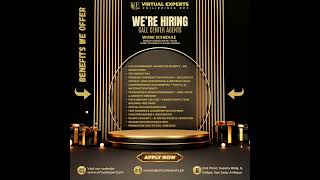 #NowHiring #CallCenterJobs #PartTimeWork #CareerStart #VirtualExpertsPH #TypingJobs #WorkWithUs