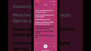 Azizam -Ed Sheeran- Lyrics #azizam #edsheeran #trendingsong ##comeandplay