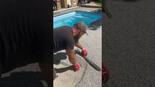 Resin Bound Installation  #resinbound #homeimprovement #swimmingpool
