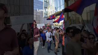 Khmers Americans in Long Beach Unite to Protest Thailand’s invasion of Cambodia lands 2025 #khmers