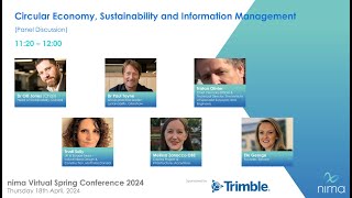nima Spring Virtual Conference 2024 - Panel Discussion: Circular economy and information management