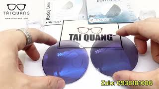 492# tròng kính Canada đổi màu thế hệ mới Edition 9 new 2024 ráp gọng kính Rayban titan bạc cho KH