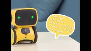 Voice Control Touch Sensing Smart Robot Educational Toy   BRIGHT YELLOW