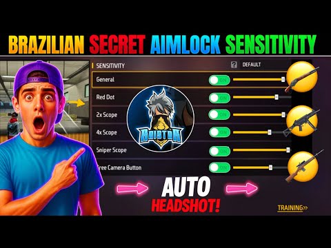 ⚙️✅Brazilian Pro Sensitivity Settings 2025🔥|Prefect headshot for all devices(2025)🎮