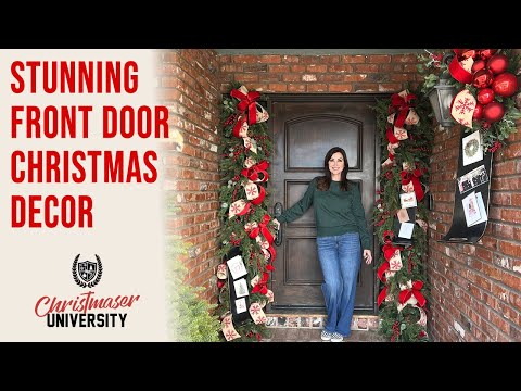 STUNNING FRONT DOOR CHRISTMAS DÉCOR: Garland, Ribbons & Picks | WATCH THIS BEFORE YOU DECORATE