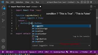 best way do conditional rendering in react jsx #shorts