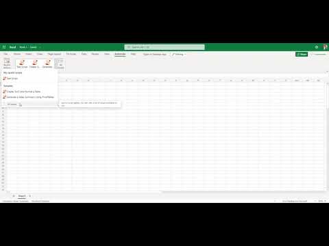 Excel Office script | Automate Excel | #powerautomate | #powerapp