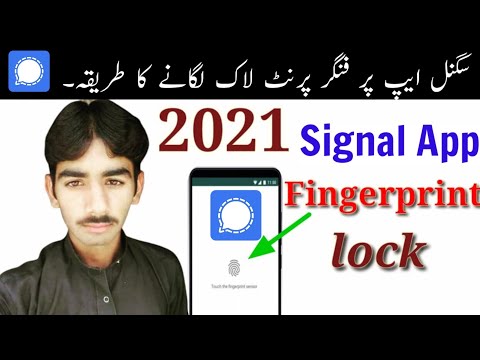 Enable Fingerprint on Signal app 2021