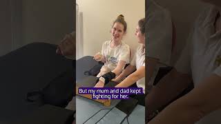 Emily had a stroke at age 17 and needs support in recovery