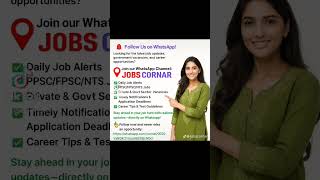 🔔 Follow Us on WhatsApp #jobs #latestjobs #allpakjobs #army #jobscornar